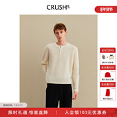 CRUSH 小圆领休闲羊绒毛衣男女情侣款 Collection冬季 新款