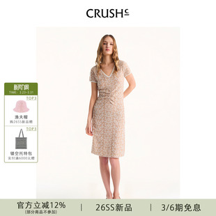 连衣裙 波西米亚风蝴蝶提花短袖 CRUSH Collection2026年早春新款