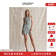 多彩连衣裙花呢圆领无袖 CRUSH Collection早春新款 背心裙