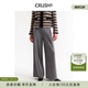 垂坠感阔腿裤 CRUSH 金银丝羊毛休闲裤 新款 女 Collection2025年冬季