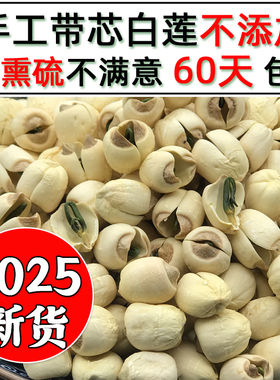 2025年广昌手工带芯莲子农家特级产无硫莲子干货江西有心白莲500g