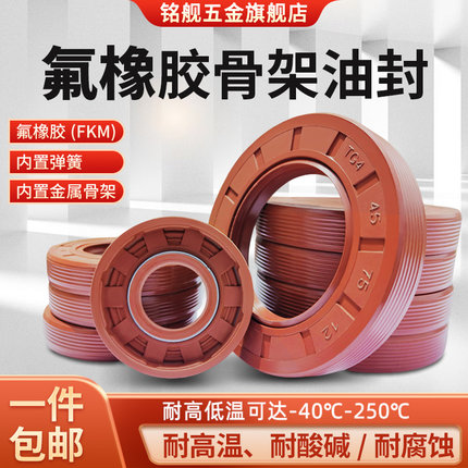 包邮氟胶骨架油封FB/TG4唇形密封圈旋转轴封TC水封油缸密封圈大全