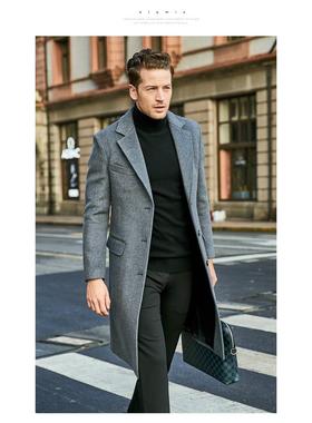 long Jacket for Men Winter Jackets Clothes Trench Coat Mens