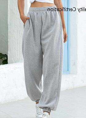 Hip Hop High Waist Pants Baggy Trousers Joggers Women S-XXL