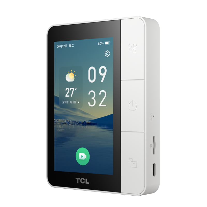 TCL智能锁K7G Plus/K9G MAX联动屏 视频查看 一键开锁可视移动屏