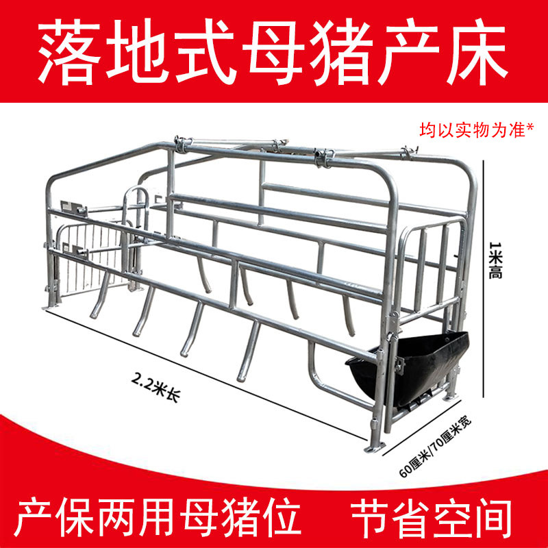 母猪产床产保两用简易落地产床一体母猪分娩栏限位栏单体猪用产床