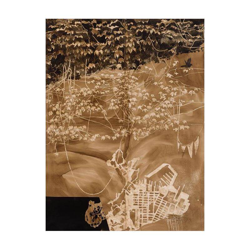 中古风餐厅手绘装饰画法式挂画抽象背景画客厅玄关壁画油画纯手绘