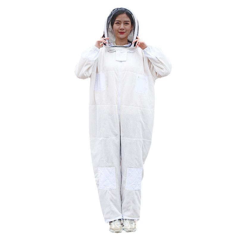 养蜂工具防蜂服蜜蜂防护出口工具全身连体衣太空服套装透气全封闭