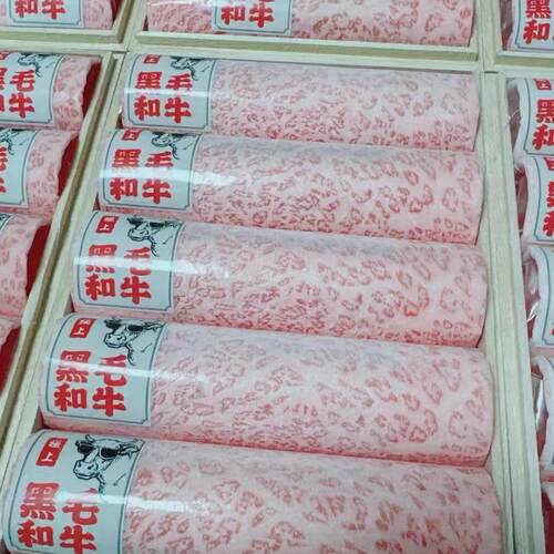 现货5A和牛卷雪花牛肉寿喜烧牛肉片顺丰空运