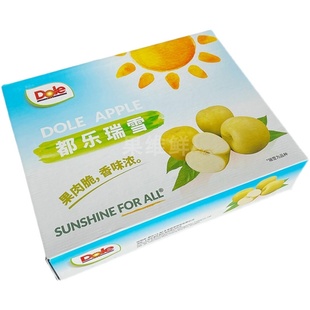 Dole都乐瑞雪苹果新鲜水果8 纯脆甜口青苹果比王林好吃 10颗箱新品