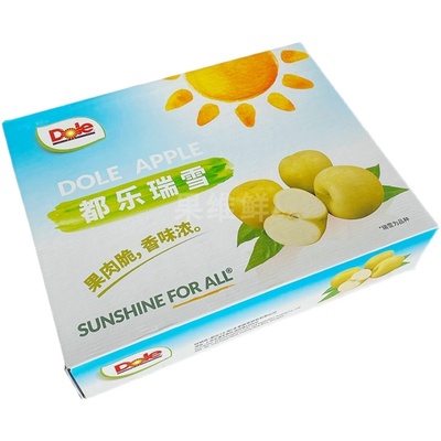 Dole都乐瑞雪苹果新鲜水果8-10颗箱新品纯脆甜口青苹果比王林好吃