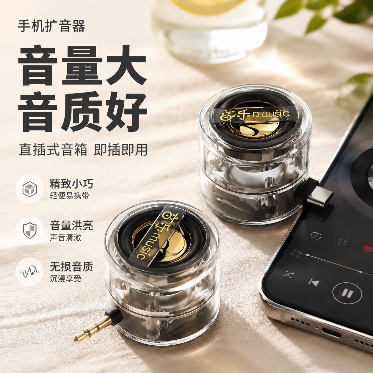Type-C/3.5mm大音量外放音箱