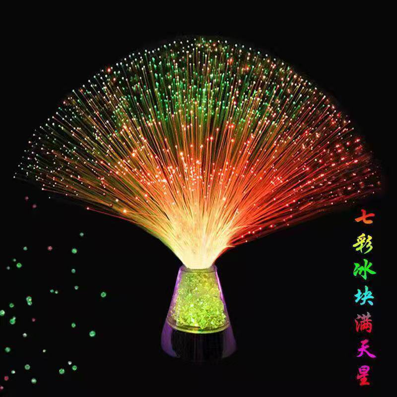 电池款七彩变色满天星小夜灯