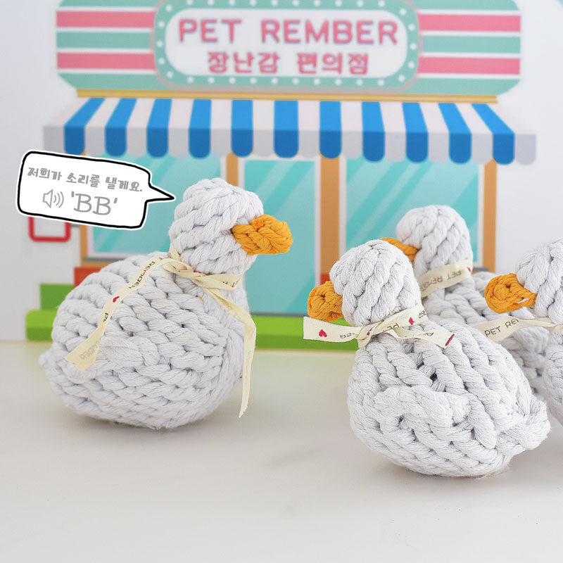 PETREMBER绳结发声玩具可爱幼犬