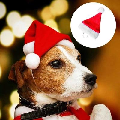 Pet Christmas Hat Dog Cat Santa Claus Caps Hea79294dwear Xma