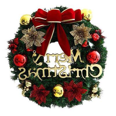 Christmas wreath 30cm Christmas decoration simulation wreath