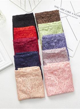 Women Seamless Lace High Waist Underwear Brief Knicker Panty