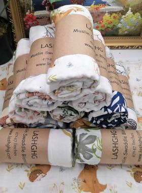 Muslin Baby Blanket 100% Cotton Swaddle Wrap For Newborn Bet