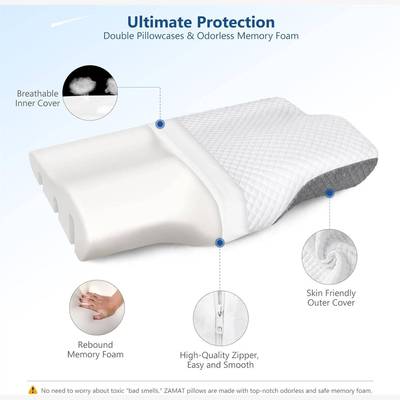 Cervical Anti Snore Pillows for Sleeping Neck Pain Relief 枕