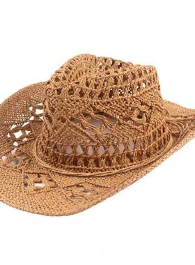 Cowboy Hat Classic Vintage Hollow Out Unisex Curled ALTEdge