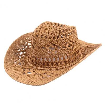 Cowboy Hat Classic Vintage Hollow Out Unisex Curled ALTEdge