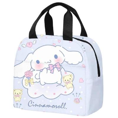 Sanrio Anime Cute Cinnamoroll Insulated Cooler Lunch Box Bag