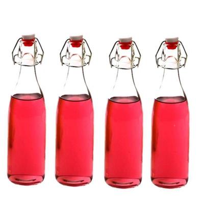 Clasp glass sealed water bottle enzyme wine jGXAuice bottle