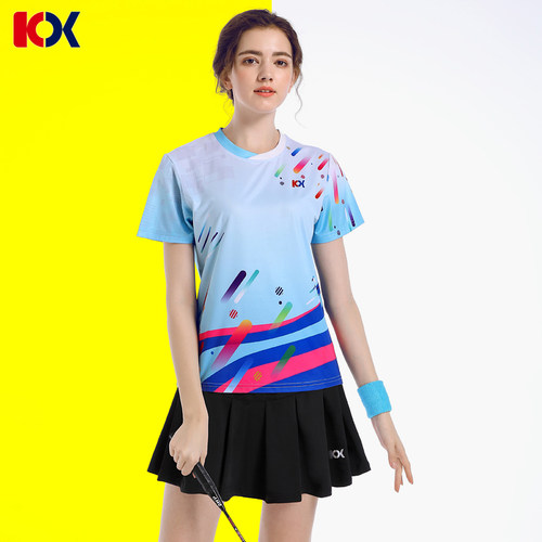 酷叙羽毛球服女套装舒适速干面料
