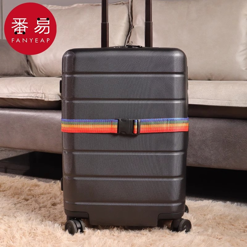 捆绑带/行李箱A1P243-旅行箱一字打包固定捆绑带拉杆箱托运加固