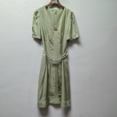 艺 系列去标撤柜女装 春夏新款 田园风通勤百搭中长款 连衣裙L076