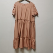 艺 百搭休闲短袖 系列去标撤柜女装 夏季 时尚 中长款 连衣裙女L031