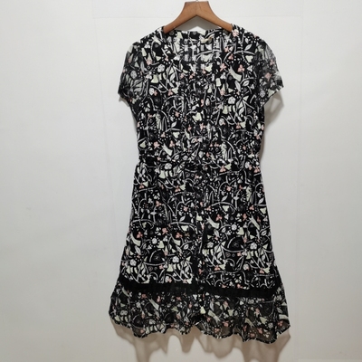 艺系列去标撤柜女装2023夏款新款小碎花飘逸收腰宽松连衣裙L2L169