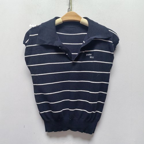 2026去标春季韩系气质新款女装休闲翻领无袖针织衫上衣Q137