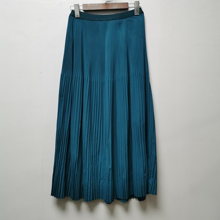 设计师样板去标2025春夏季时尚百搭显瘦百褶中长款半身裙女H647