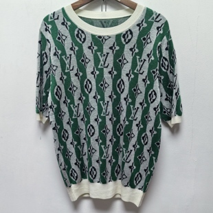 新款 针织衫 女装 百搭圆领短袖 宽松显瘦上衣O601 时尚 2026去标春夏季