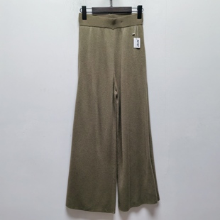 针织裤 撤柜女装 百搭高腰显瘦长款 时尚 含羊毛N707 去标系列2025冬季