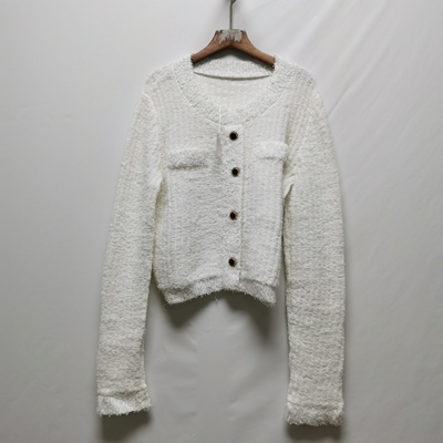 撤柜女装去标系列2025春秋时尚百搭小香风气质长袖套头上衣D131