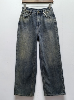 INF家去标春秋新款女装百搭时尚女裤显瘦直筒牛仔裤休闲长裤9306