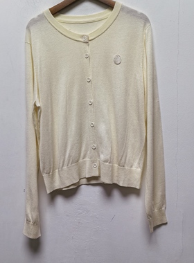 2025去标设计感圆领开衫打底长袖针织衫女装秋冬毛衣上衣I409