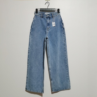 百搭显瘦休闲时尚 去标2025春秋时尚 阔腿裤 牛仔裤 女G587 长裤 艾