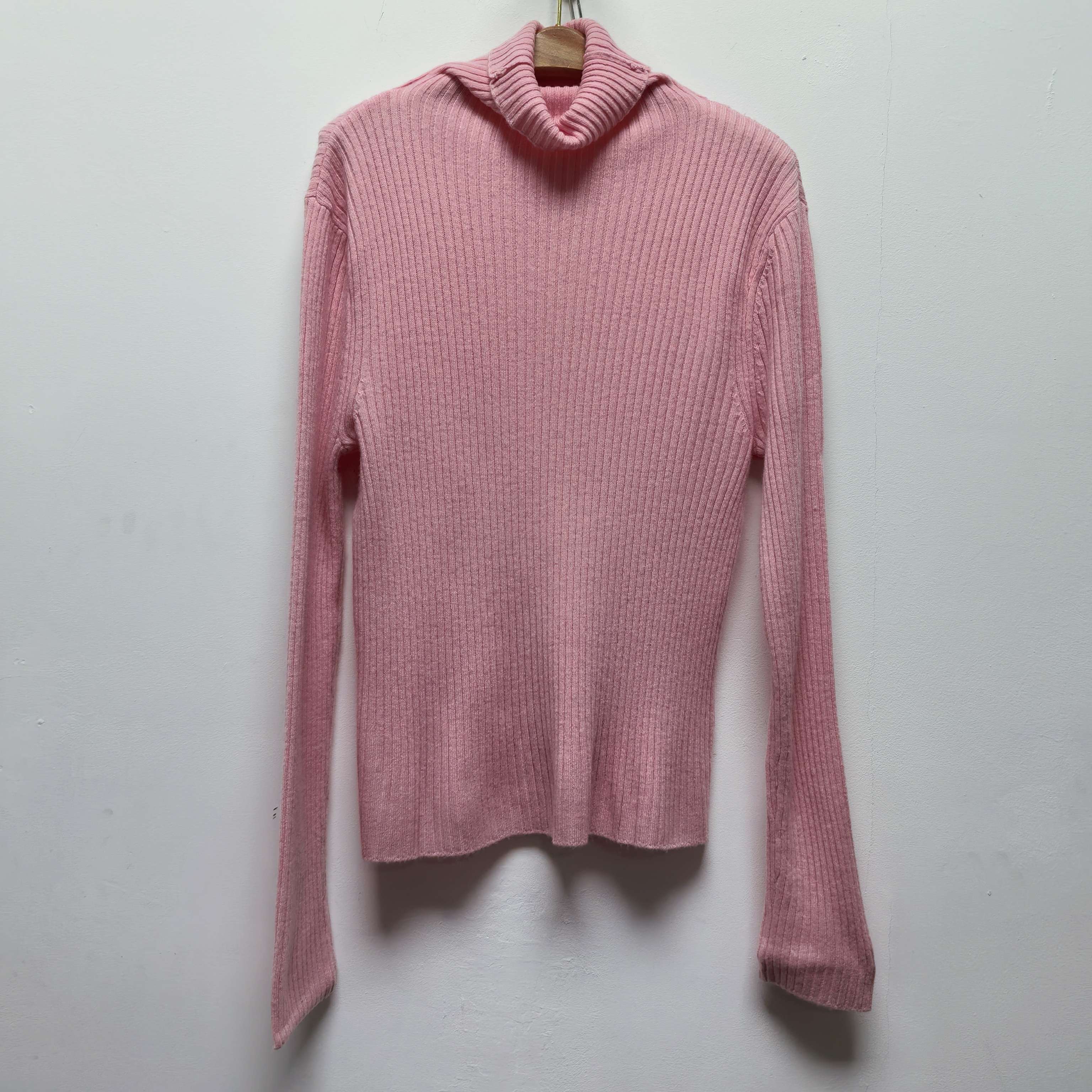 2025秋冬款高领套头针织衫长袖休闲百搭软糯打底粉色毛衣上衣M458