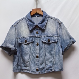潮流百搭软牛仔短款 时尚 外套B309 去标系列2025春秋季 仿F撤柜女装