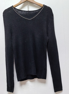 2025款新款去标韩版设计修身显瘦百搭长袖打底针织衫上衣P131
