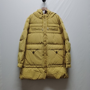 达去标中长款 记忆之五2199 白鸭绒女士羽绒服DAWW111086折起书角