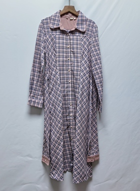 【艺】系列撤柜女装去标2025春秋时尚百搭设计感格子衬衫女K4L37