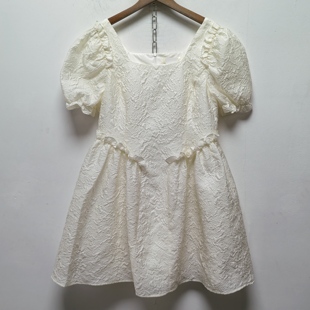 可爱连衣裙甜美风格 2026去标春夏装 泡泡袖 女装 O567 新款