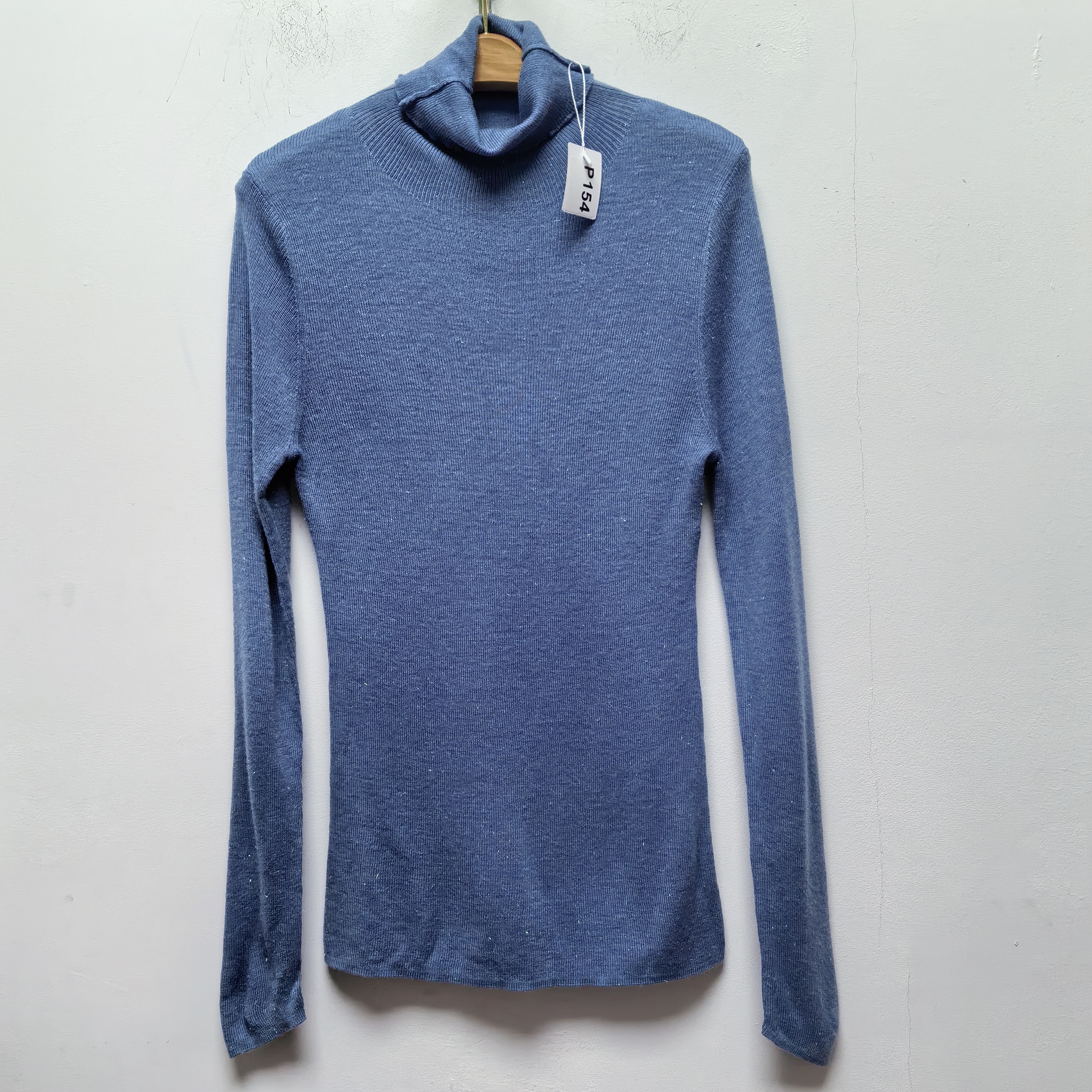 2025春季新款去标女装时尚百搭高领长袖针织衫女修身显瘦上衣P154