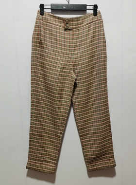 B系列春秋去标撤柜新款优质时尚百搭休闲长裤绵羊毛亚麻BDN1KD301