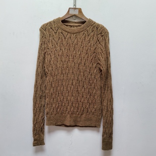 百搭简约宽松圆领针织衫 时尚 春秋季 品牌折扣店M154 好物推荐