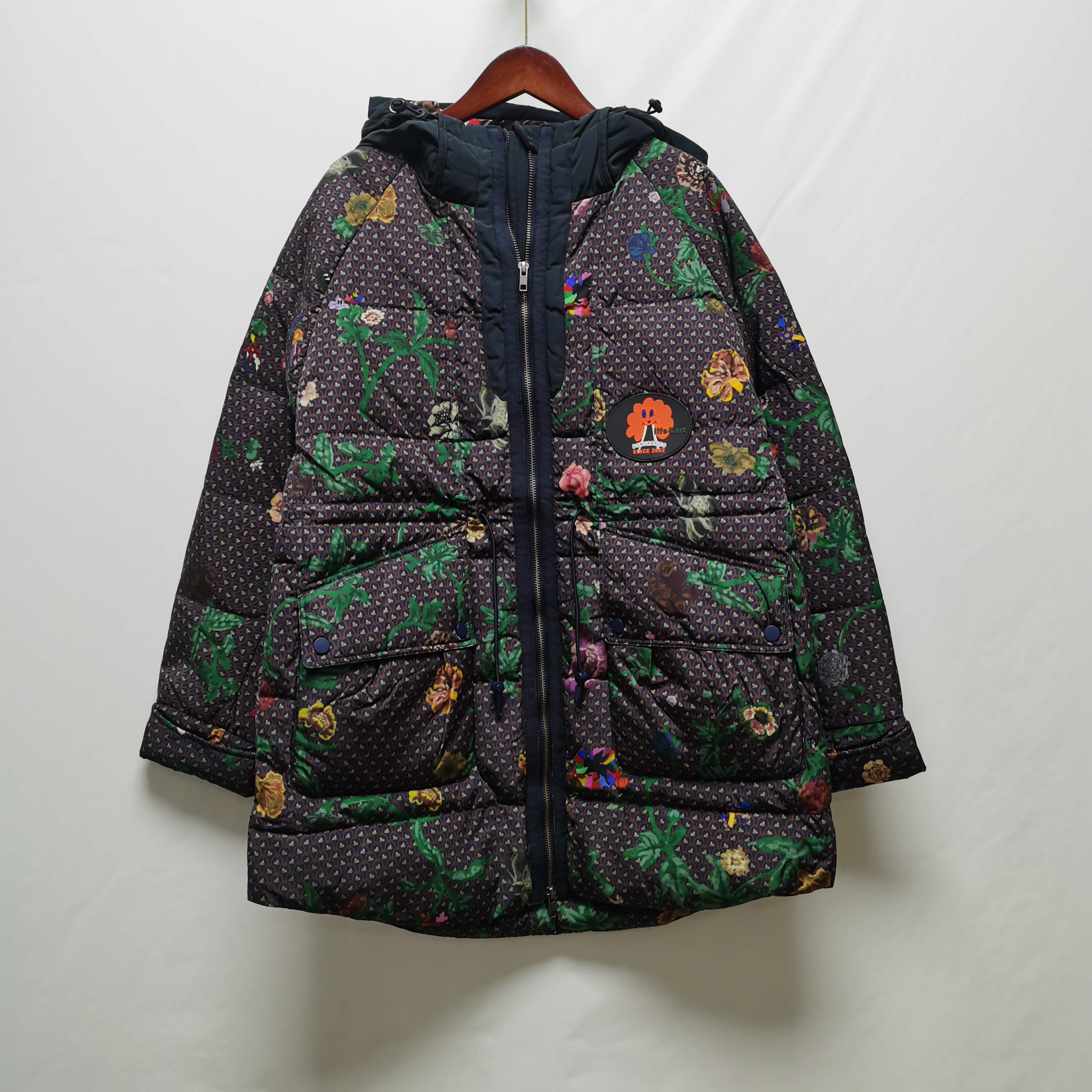 达去标撤柜女装冬款加厚中长花羽绒服DAUW111014冬夜派对之二2569